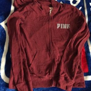 Victoria’s Secret Pink Red hoodie❗️FINAL PRICE